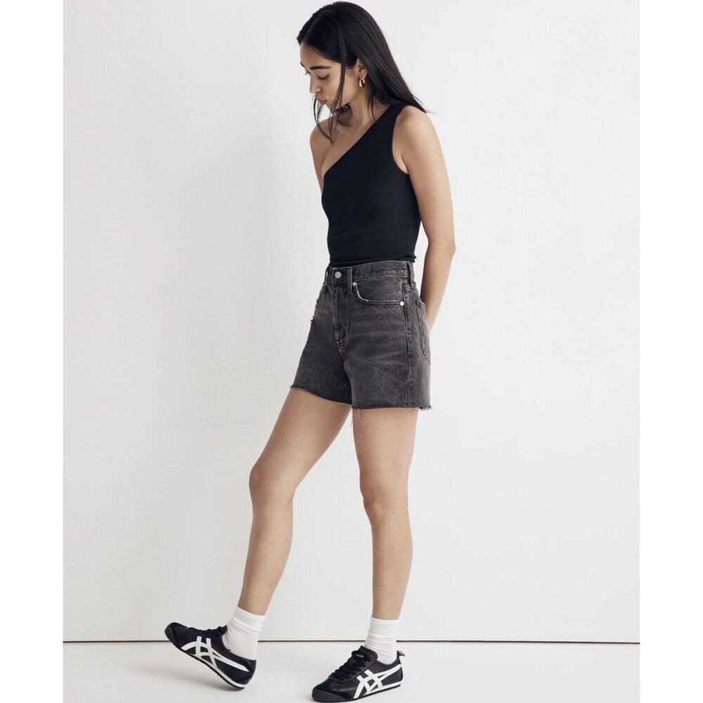 Madewell Relaxed Mid-Length Denim Shorts Bradbrook Wash Nwt Size 30